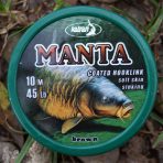 Katran coated braided hook  MANTA BROWN 45 lb-10m - imagine 4
