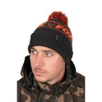 Caciula Fox Collection Bobble, Negru&Portocaliu