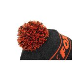 Caciula Fox Collection Bobble, Negru&Portocaliu - imagine 4