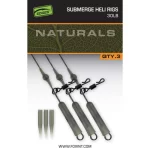 Kit monturi leadcore Fox Edges Naturals Submerge Heli Rig Leaders