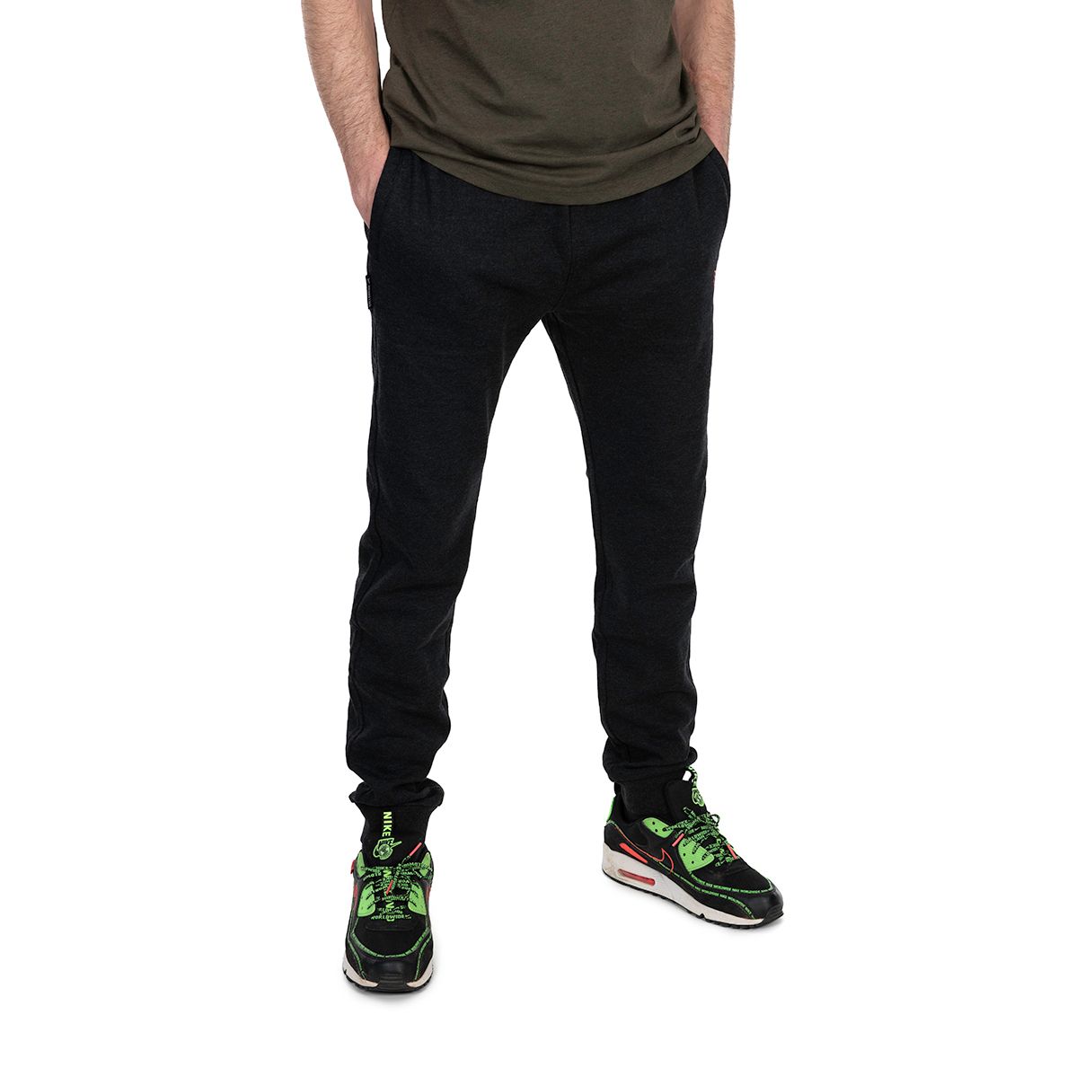 Pantaloni_Fox_Collection_LW_Joggers_Black-Orange_1 Pantaloni Fox Collection LW Joggers Negru&Portocaliu - imagine 1