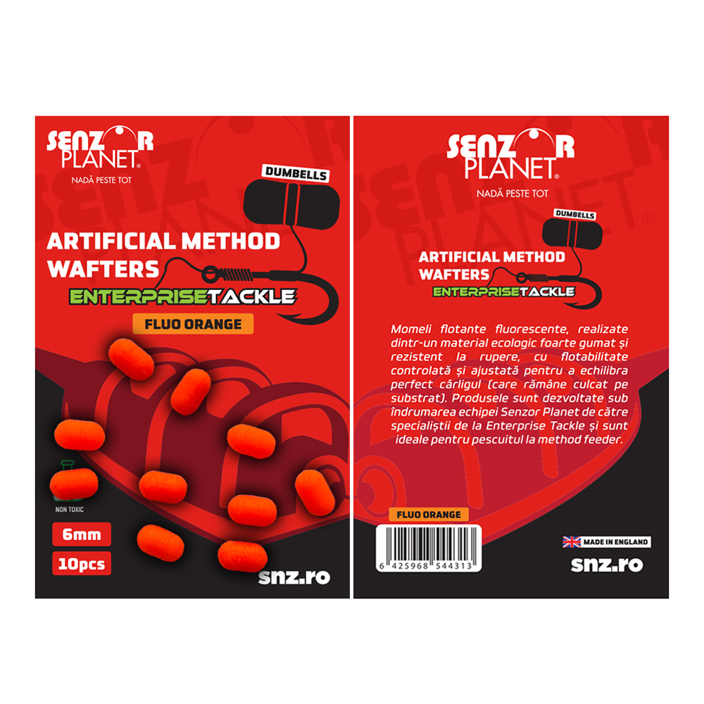artificial-method-wafters-dumbells-enterprise-tack_2778_1_17204471700558 Dumbells Senzor Artificial Method Wafter Enterprise Tackle Fluo Portocaliu - imagine 1