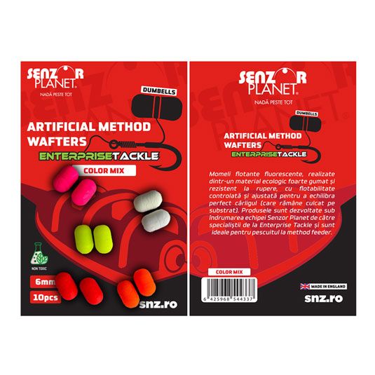 dumbells-senzor-artificial-method-wafter-enterprise-tackle-fluo-mixed-colors-6mm Dumbells Senzor Artificial Method Wafter Enterprise Tackle Fluo Mixed Colors - imagine 1