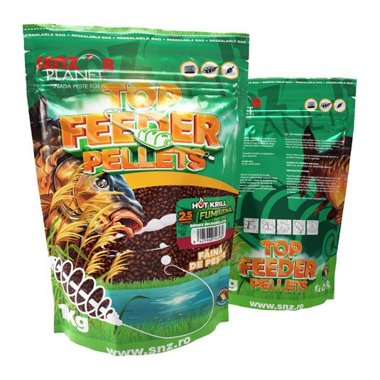 Pelete Senzor Top Feeder Pellets Hot Krill - imagine 1