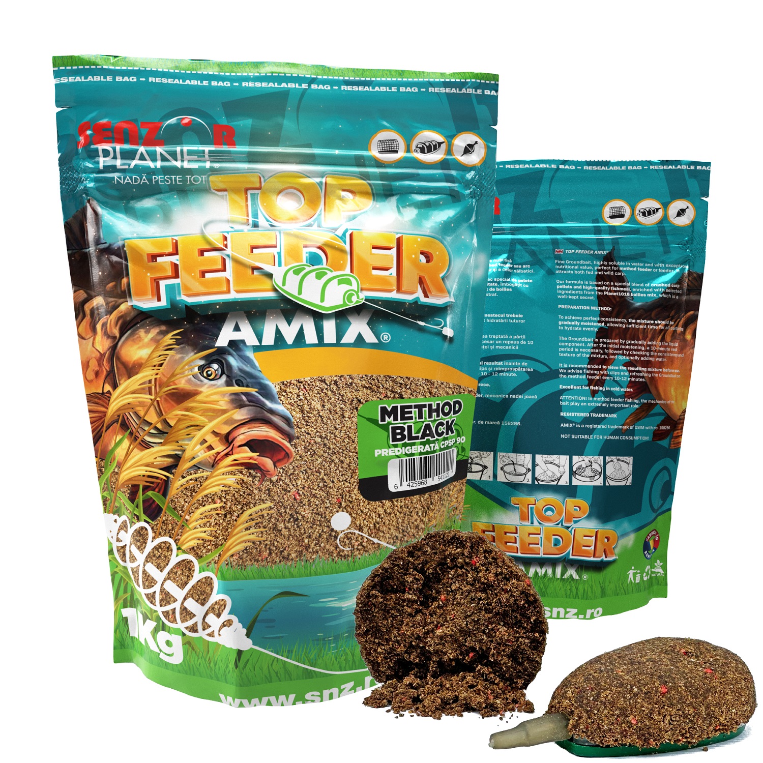 top-amix-method-black-editie-limitata-1kg_1197_3_16950284823436 TOP FEEDER AMIX METHOD SENZOR NEGRU - imagine 1