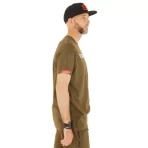 Tricou Trakker CR Logo Kaki - imagine 3