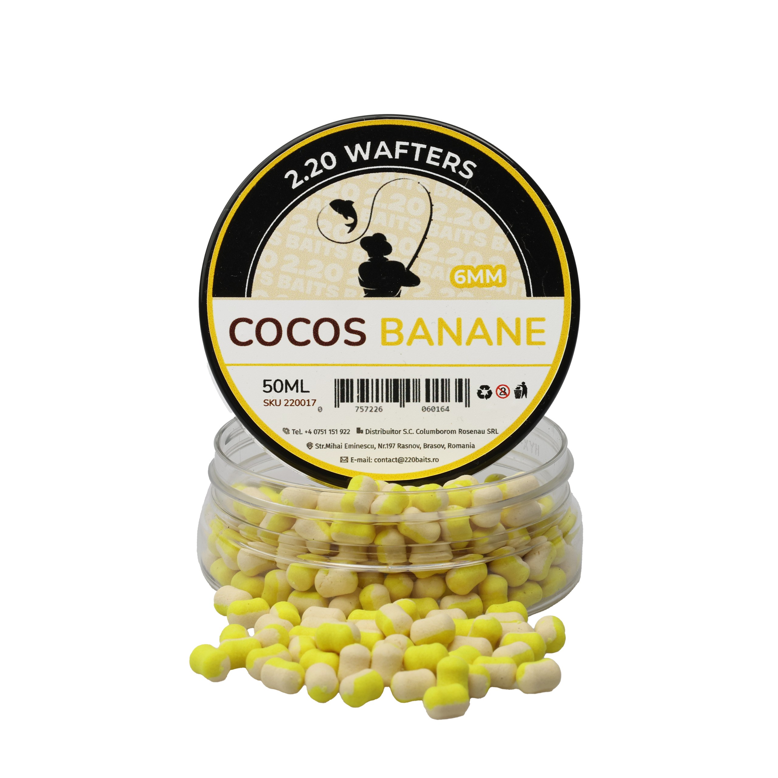 Wafters-cocos-banane-6mm_resized Wafter 6 mm Cocos Banane - imagine 1