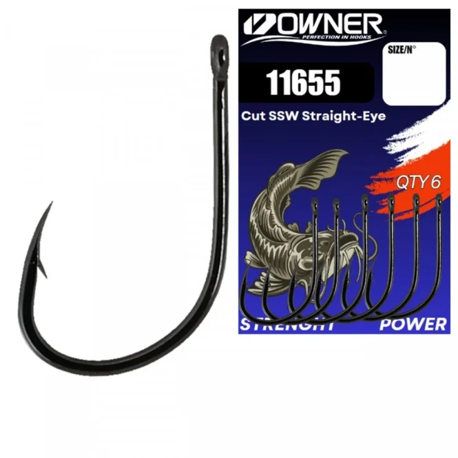 carlig-owner-11655-cut-ssw-straight-eye-no-6-0-buc-pac-6~145347 CARLIG OWNER 11655 CUT SSW STRAIGHT-EYE - imagine 1