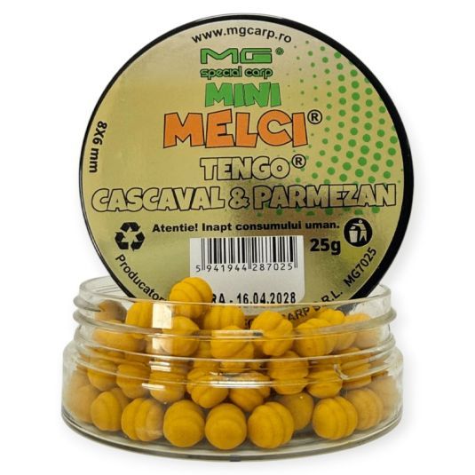 Wafters MG Special Carp Melci Mini Tengo Cascaval Parmezan 8x6mm, 25g - imagine 1